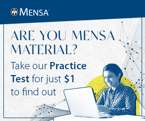 Mensa Practice Test Promotion