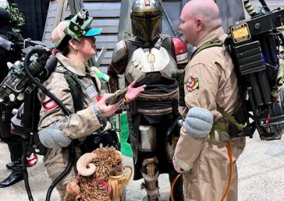 Ghostbusters with a Mandalorian