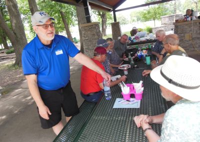 Marc visiting at picnic
