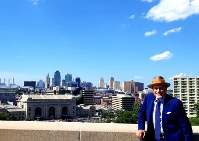 Barry Rosen (AG Speaker) at WWI Museum overlooking KC -KCAG 2024